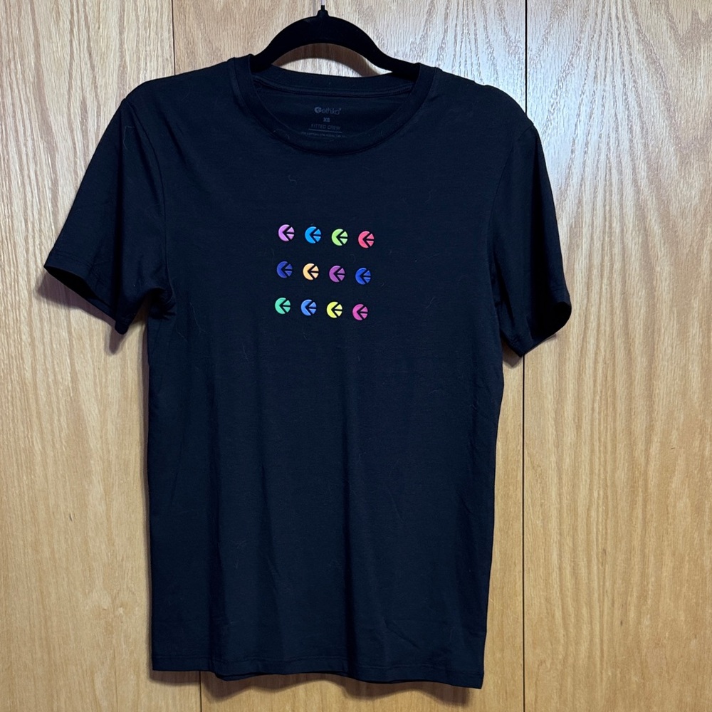 Ethika Black Tee with Colorful Graphic